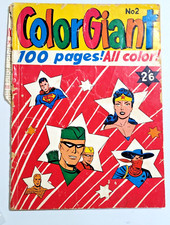 Quadrinhos Color Giant #2, 1957 Superboy, Aquaman, Mulher Maravilha, Flecha Verde comprar usado  Enviando para Brazil