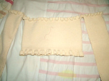 Cream cropped jumper for sale  SANDHURST