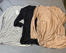 3 tops de maternidad Bearsland talla XXL blancos, negros, bronceados segunda mano  Embacar hacia Mexico