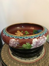 Usado, CLOISONNE COUPE BOL VASE POT BRONZE EMAUX CHINE CHINOIS ASIATIQUE JAPONAIS ASIE comprar usado  Enviando para Brazil