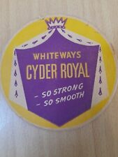 Whiteways cider beermat for sale  PENZANCE