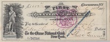 Vintage bank check for sale  Orlando