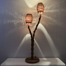 Lampadaire bambou rotin d'occasion  Pont-Audemer