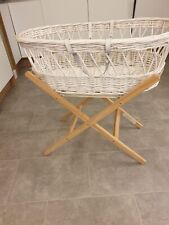 white wicker moses basket for sale  BIRMINGHAM