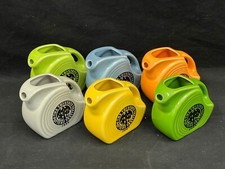 6- Fiesta Ware Homer Laughlin Tri-State Disk Creamer Pitchers Asst.Years Colors, usado comprar usado  Enviando para Brazil