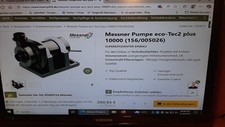Messner pumpe eco gebraucht kaufen  Lollar