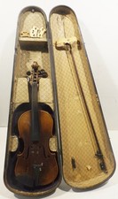 Bella Vecchio Piccolo Violino 53cn X 18cm Con Arco Scatola Legno - da Collezione comprar usado  Enviando para Brazil