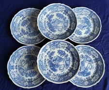 Assiettes plates bleues d'occasion  Cherbourg-Octeville-