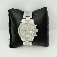 Relógio feminino Michael Kors Ritz MK7301 cristais mostrador prata cronógrafo comprar usado  Enviando para Brazil
