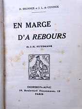 Marge rebours huysmans d'occasion Marge rebours huysmans d'occasion  Paris V