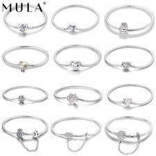 Pulsera MULA Opcional Flor Mariposa 925 Cierre Plata Para Mujer Dije Joyería segunda mano  Embacar hacia Mexico