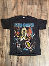 Camiseta Vintage Rara Estampa Completa Iron Maiden 'Out Of The Silent Planet' Anos 2000 Extra Grande, usado comprar usado  Enviando para Brazil