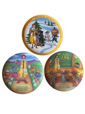 Conjunto de 3 pratos McDonalds vintage 1989 e 1977 9 1/2" e 10" hambúrguer universidade-neve comprar usado  Enviando para Brazil