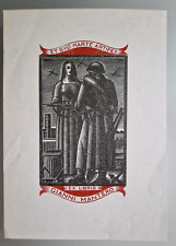 ZETTI ITALO. EX LIBRIS GIANNI MANTERO. (X2) 76 X 41 mm. 1942 comprar usado  Enviando para Brazil