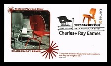 DR JIM SELOS CAPA EUA CHARLES & RAY EAMES CADEIRA DE MADEIRA COMPENSADA MOLDADA FDC FLEETWOOD comprar usado  Enviando para Brazil