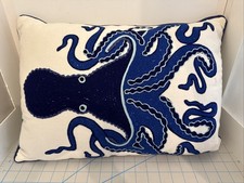 Embroidered octopus pillow for sale  Plano