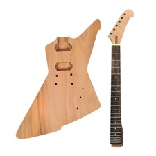 conjunto kit de guitarra 22 trastes 24,75 polegadas braço e corpo cabeça de banana mogno pau-rosa comprar usado  Enviando para Brazil