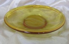 PRATO TIGELA FRUTAS MESA ARTE VIDRO CRISTAL COR ÂMBAR vintage comprar usado  Enviando para Brazil