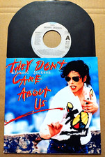 MICHAEL JACKSON THEY DON'T CARE  7" UK VINYL SINGLE 45 - FREE CUSTOM PIC SLEEVE, usado comprar usado  Enviando para Brazil