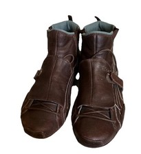 Bota de tornozelo Y2K rara vintage PUMA masculina couro marrom com cadarço motociclista tamanho 10 comprar usado  Enviando para Brazil