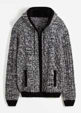 Strickjacke kapuze schwarz gebraucht kaufen  Deutschland