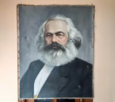 Usado, Pintura al óleo retrato Karl Marx segunda mano  Embacar hacia Argentina