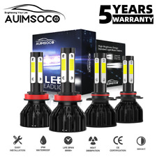 Para 2005-2011 Volvo S40 S40 C70 4 lados farol de LED feixe alto baixo super brilhante comprar usado  Enviando para Brazil