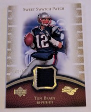 2007 UD Sweet Spot Patch #41/50 Tom Brady RARO SP Jogo Usado Patch de 2 Cores comprar usado  Enviando para Brazil
