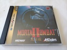 SEGA Saturn Mortal Kombat II 2 Acclaim cover and case replacement comprar usado  Enviando para Brazil