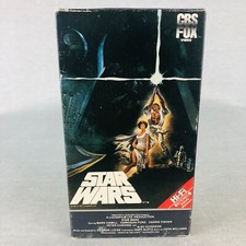 Star Wars 1977 VHS CBS FOX VIDEO Rare 1984 Hi-Fi Red Label Untested Shelf wear comprar usado  Enviando para Brazil