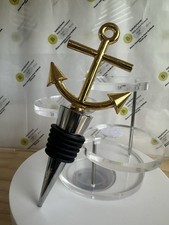 Usado, Garrafa âncora vinho rolha tom dourado borracha cortiça acessório 4,75” comprar usado  Enviando para Brazil