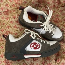 Tênis Heelys cinza branco vermelho skate com cadarço masculino adulto tamanho 9 comprar usado  Enviando para Brazil