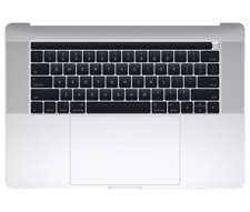 Teclado com apoio para as mãos MacBook Pro 15 2018 2019 A1990 Top Case fabricante de equipamento original - Prata, grau C comprar usado  Enviando para Brazil