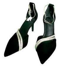 Justfab black rhinestone for sale  Bay City