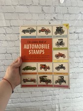Golden Book of Automobile Stamps Collector Vintage Stamp & Color Book segunda mano  Embacar hacia Mexico
