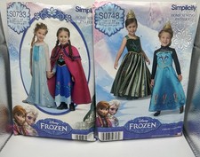 Usado, Fantasia Anna Elsa padrão de costura congelado Simplicity tamanho 3-8 comprar usado  Enviando para Brazil