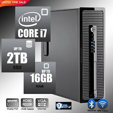 Computador desktop HP i7, até 16GB de RAM, SSD 2TB, Windows 11/10, WiFi, DVD-RW comprar usado  Enviando para Brazil