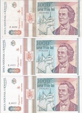 Romania 1000 lei for sale  ABERYSTWYTH