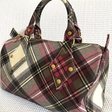 Bolsa Boston xadrez Vivienne Westwood mão comprar usado  Enviando para Brazil