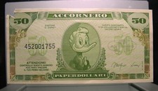 Banconota disney paperdollari usato  Sermide e Felonica