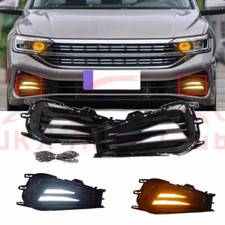 Lâmpadas de neblina luzes de sinalização dinâmica LED DRL para Volkswagen Jetta 2022-2024 t 2 peças comprar usado  Enviando para Brazil