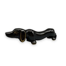 Usado, Estatueta Weiner Japão Dachshund Cachorro Preto Redware Cerâmica MCM Gold Accents comprar usado Usado, Estatueta Weiner Japão Dachshund Cachorro Preto Redware Cerâmica MCM Gold Accents comprar usado  Enviando para Brazil