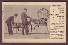 RÓTULOS E BOXERS - MÁQUINAS DE TRANSPORTE E EMBALAGEM 1897 UX12 Illus MICHIGAN AD PC! comprar usado  Enviando para Brazil