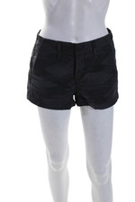 Mini shorts feminino Rag & Bone jeans algodão lona estampa camuflagem cinza tamanho 24 comprar usado  Enviando para Brazil