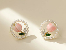 Flower earrings tulip for sale  Sulphur Springs