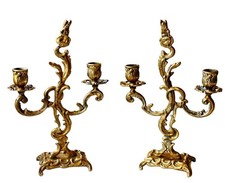 Pair bronze candlesticks d'occasion Pair bronze candlesticks d'occasion  Lorgues