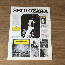 ANÚNCIO DE REVISTA GRAM155 11X8 SEIJI OZAWA CONDUZ RAVEL comprar usado  Enviando para Brazil
