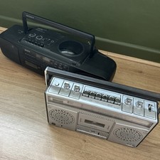 Pair vintage boombox for sale  BRIGG