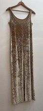 Gold crushed velvet for sale  PLYMOUTH