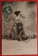 Cartolina donna con usato  Pistoia